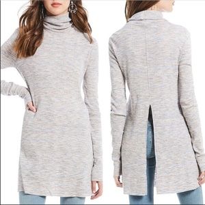 NWOT Free People Stone Cold Turtleneck Top Ivory